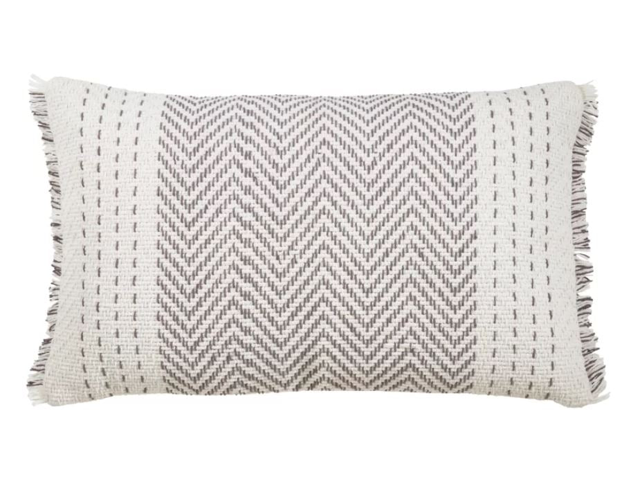 Bindera Cotton Lumbar Pillow Cover With Insert-24''x17''