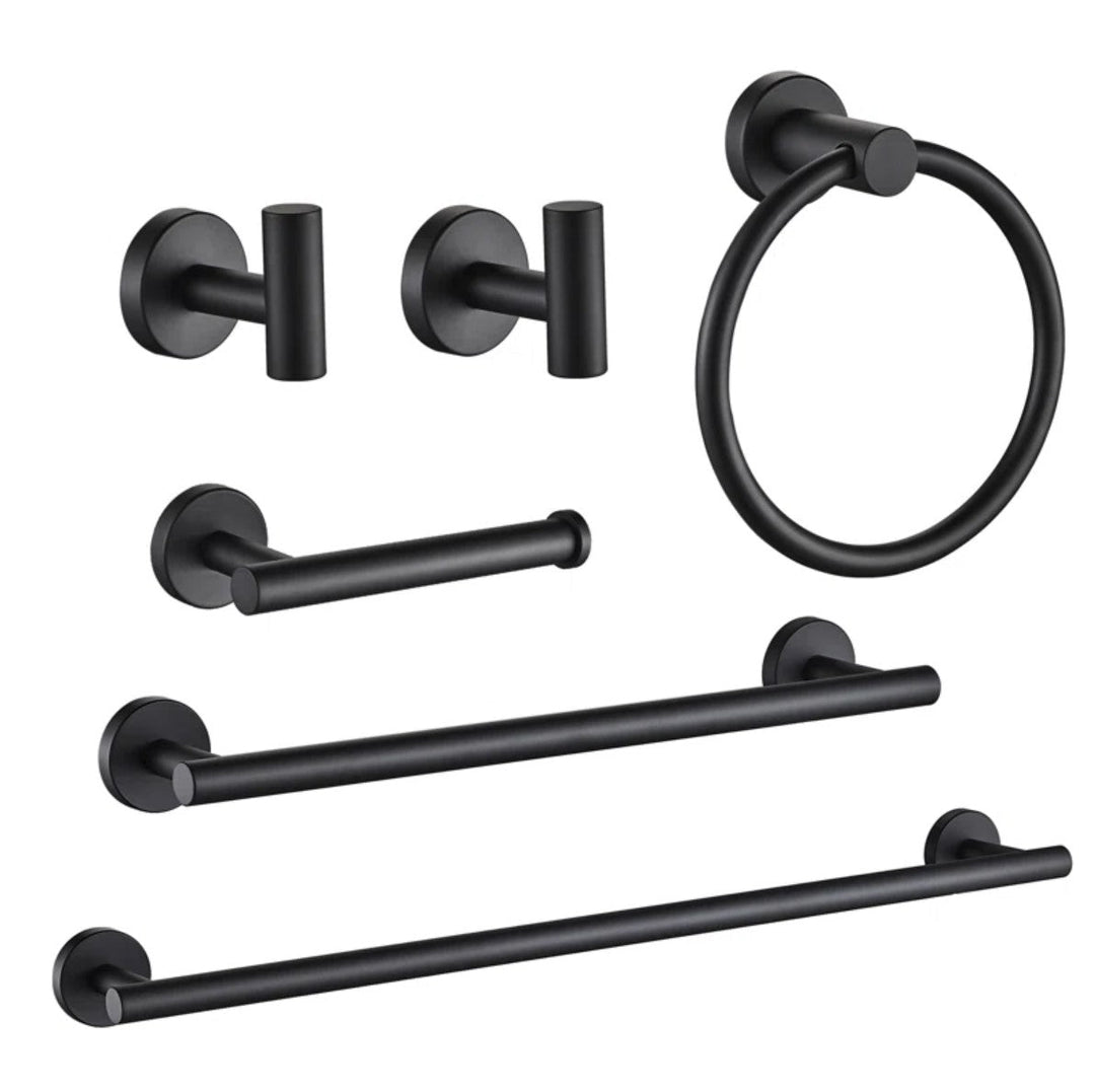 WW0216B 6 Piece Bathroom Hardware Set