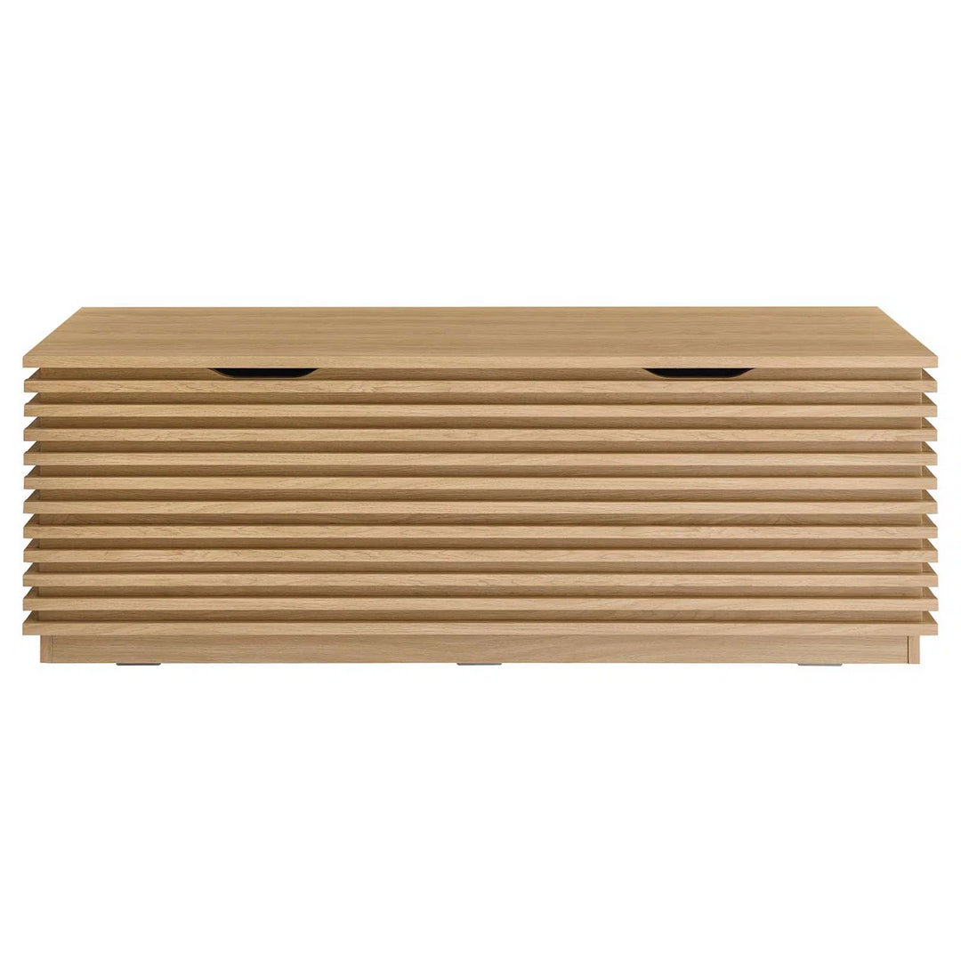 Modway Render Wood Grain Storage Bench