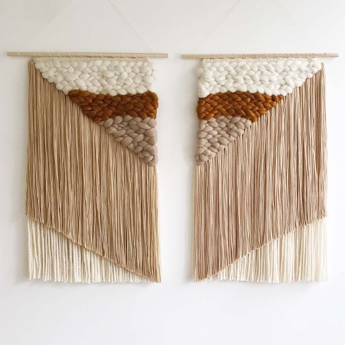 Sunwoven Mirrored Pair Wall Hangings