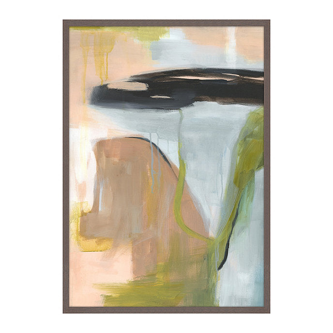 Soft Energy Abstract Art With Frame