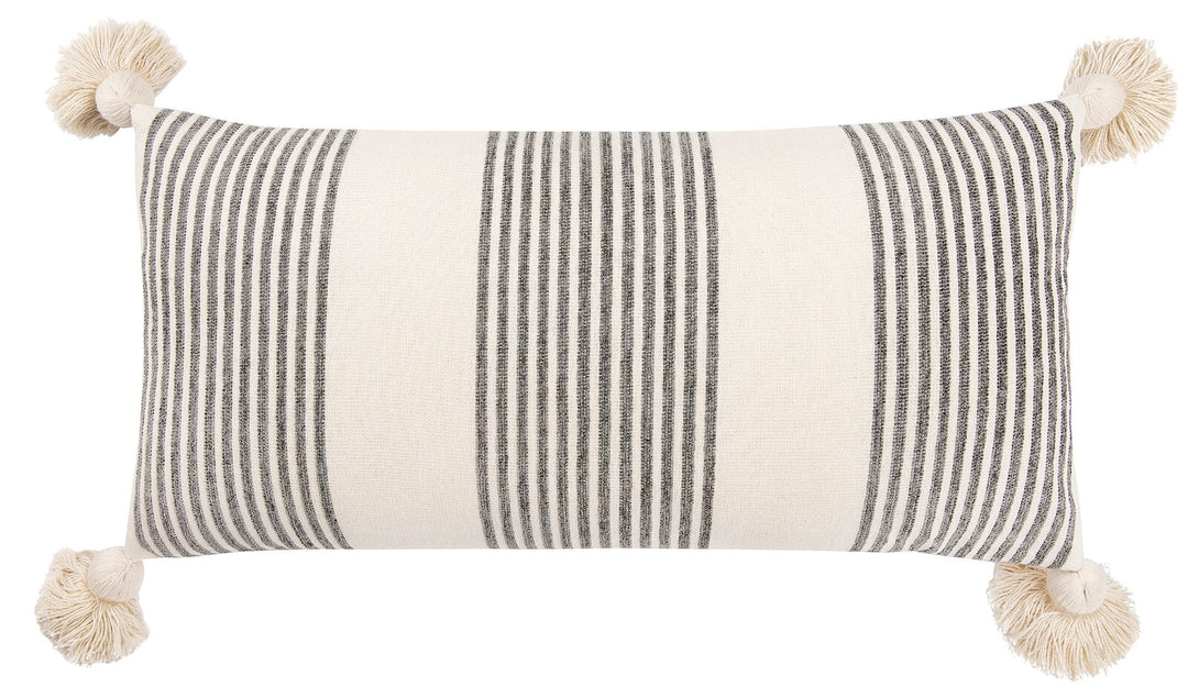 Martz Cotton Lumbar Pillow Cover With Insert-27"X14"