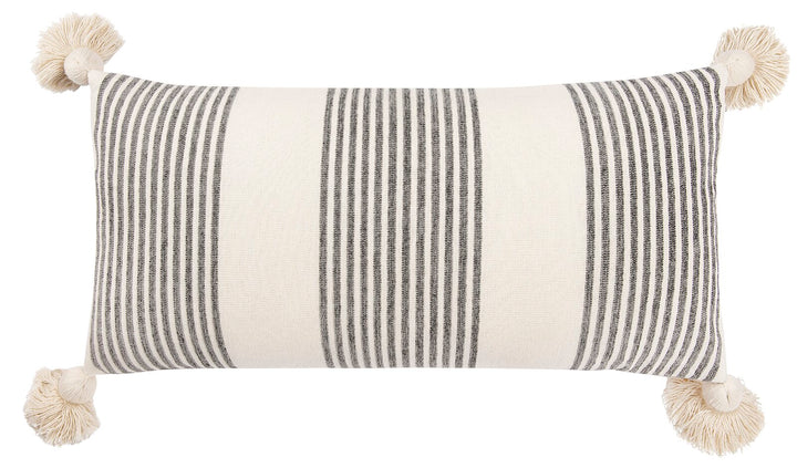 Martz Cotton Lumbar Pillow Cover With Insert-27"X14"