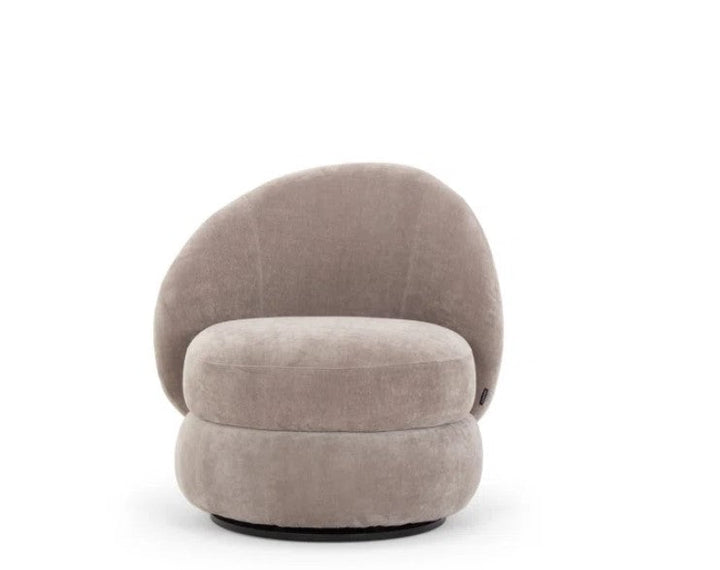 Bennie Upholstered Swivel Barrel Chair