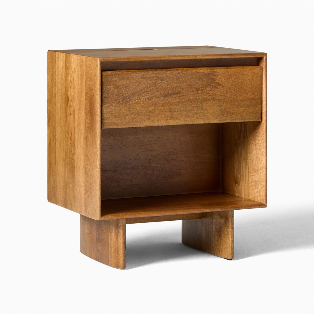 Anton Solid Wood Charging Nightstand