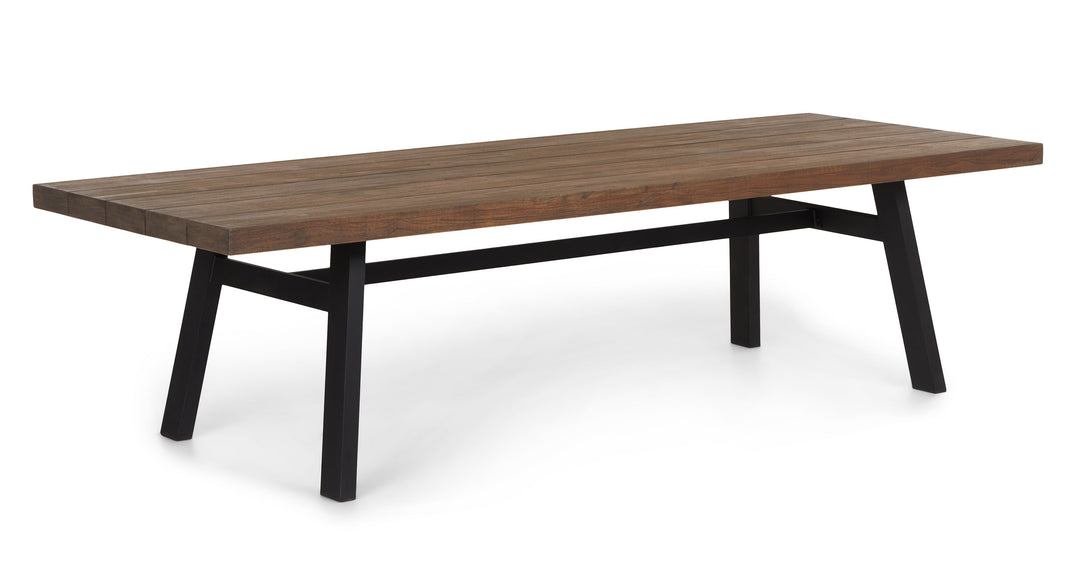 Sardis Vintage Brown Dining Table for 10