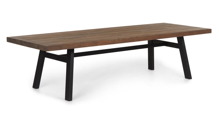 Sardis Vintage Brown Dining Table for 10