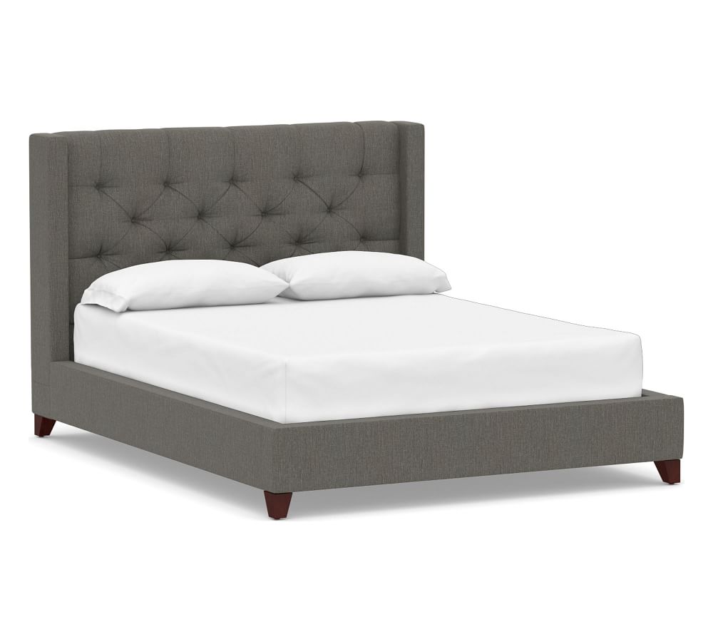 Harper Tufted Upholstered Low Bed