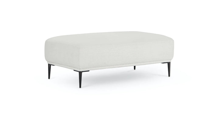 Abisko Quartz White Ottoman