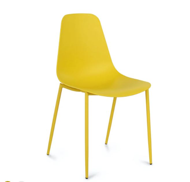 Svelti Daisy Yellow Dining Chair Set Of 2
