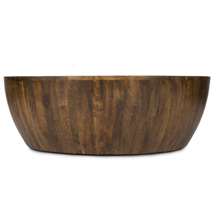 Vivienne Solid Wood Drum Coffee Table