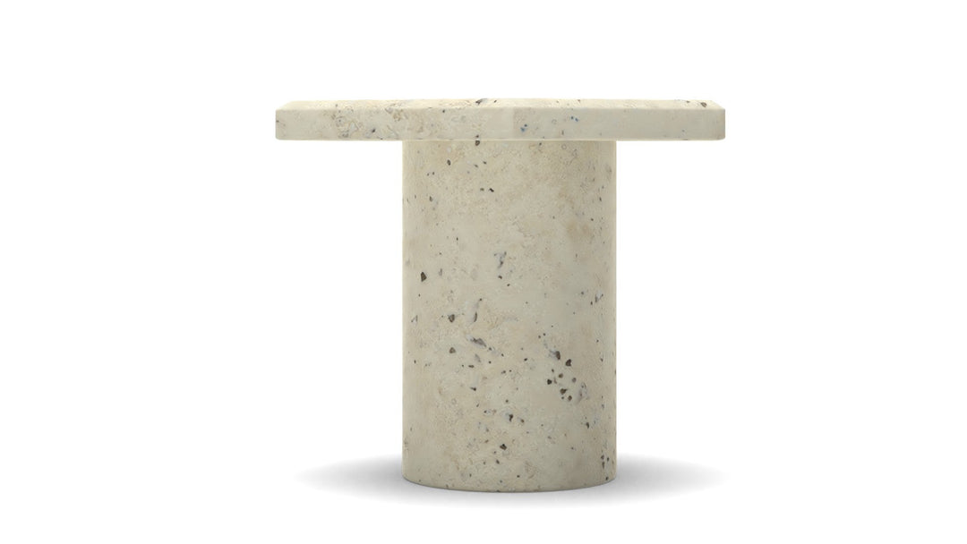 ROCA TRAVERTINE PILLAR CANDLE STAND MEDIUM