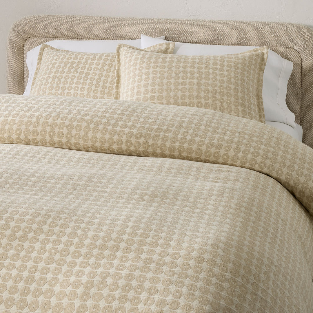 Honeycomb Woven Duvet Cover-King