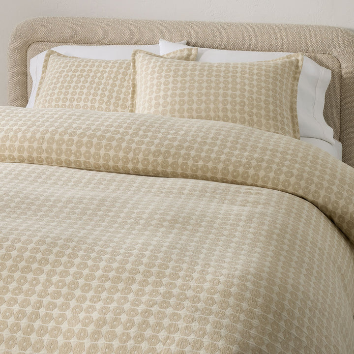 Honeycomb Woven Duvet Cover-King