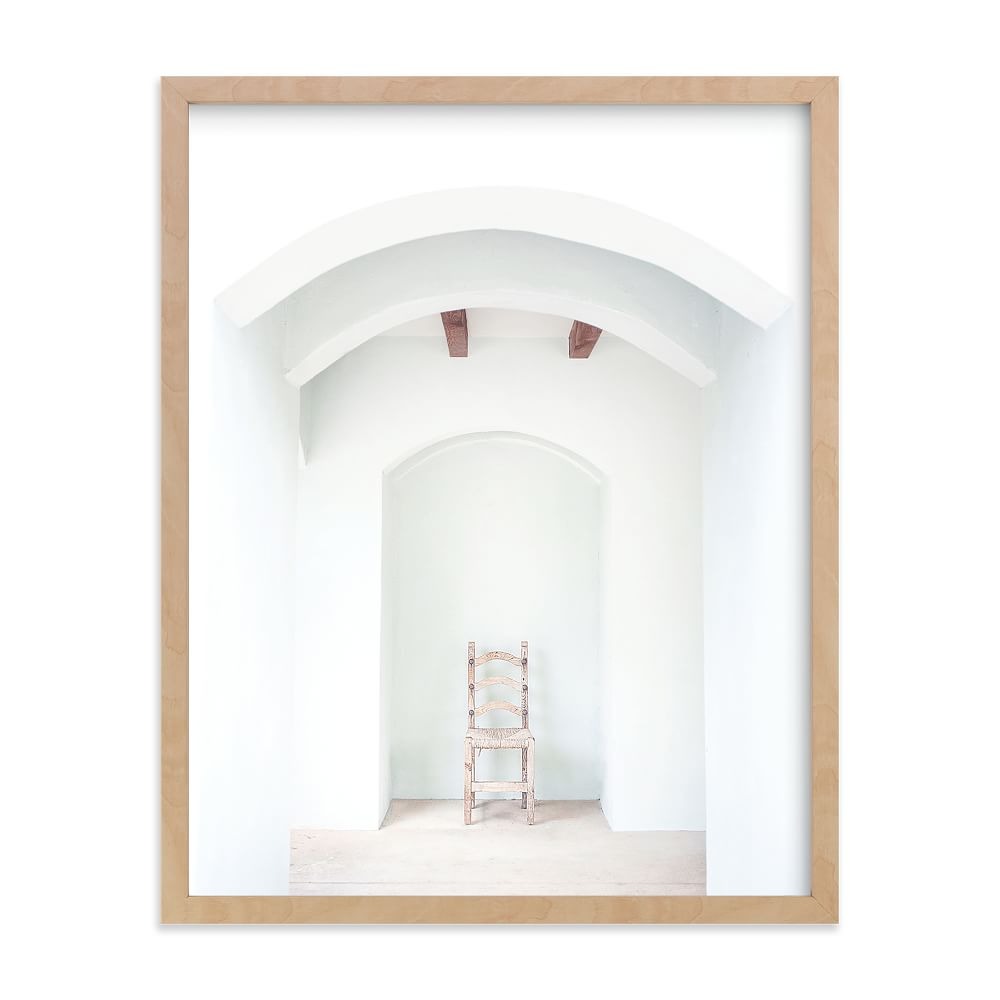 Seated In Greece by Katie Bryant With Frame-18"x24"