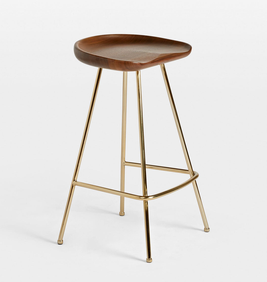 Randle Tractor Counter Stool With Metal Legs