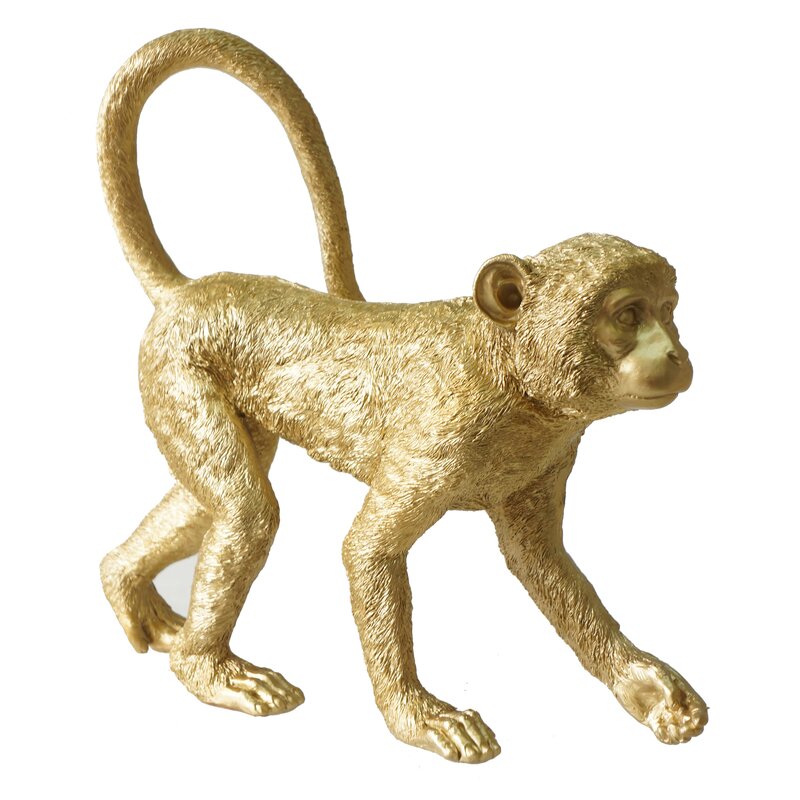 Derbyshire Walking Monkey Figurine