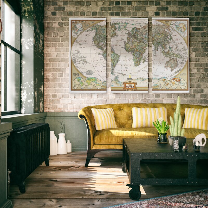 3 Piece Graphic Art on Canvas