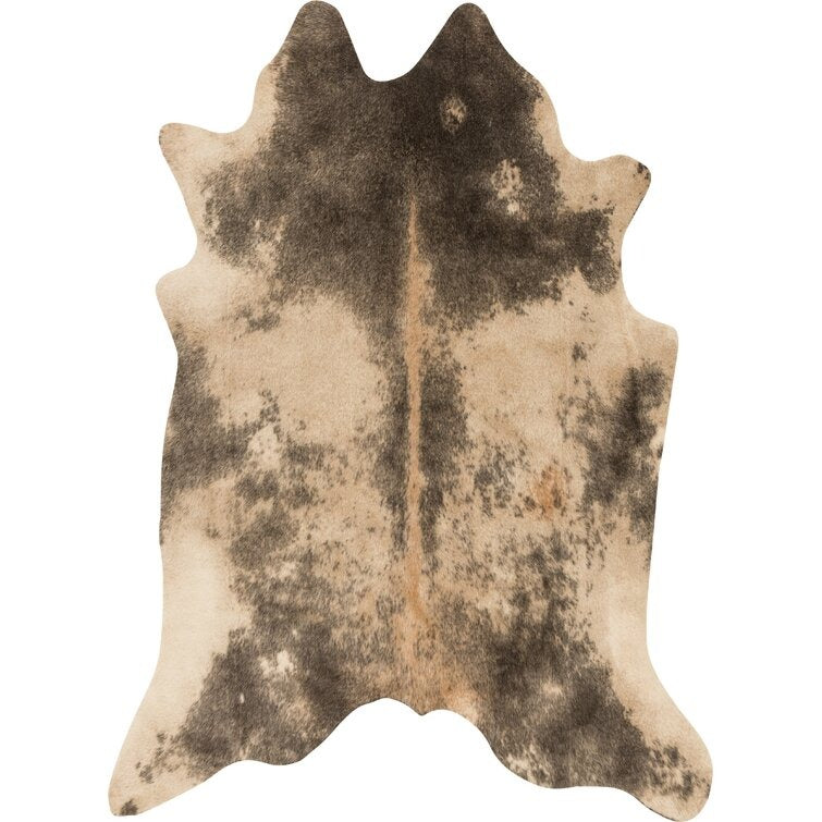 Altraud Faux Cowhide Beige Rug