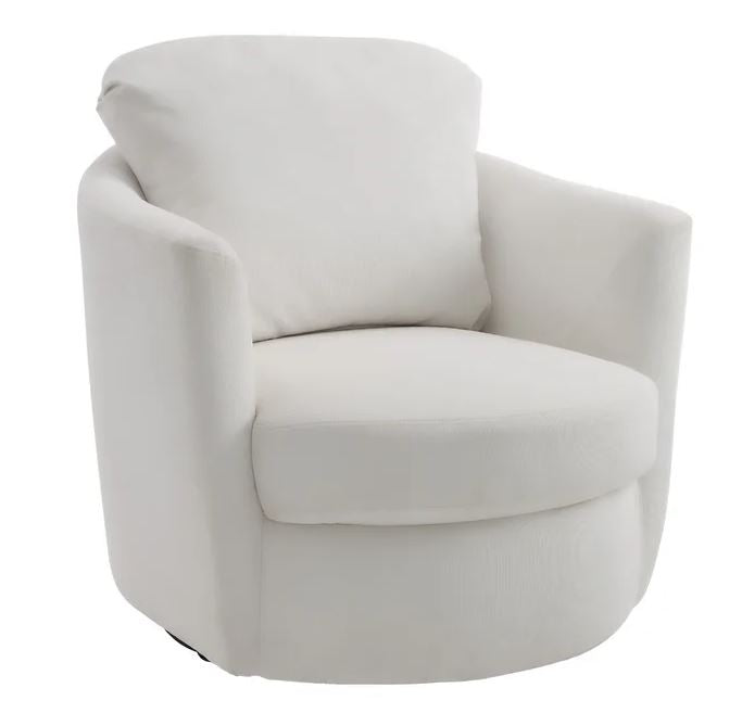 Wide Swivel Armchair