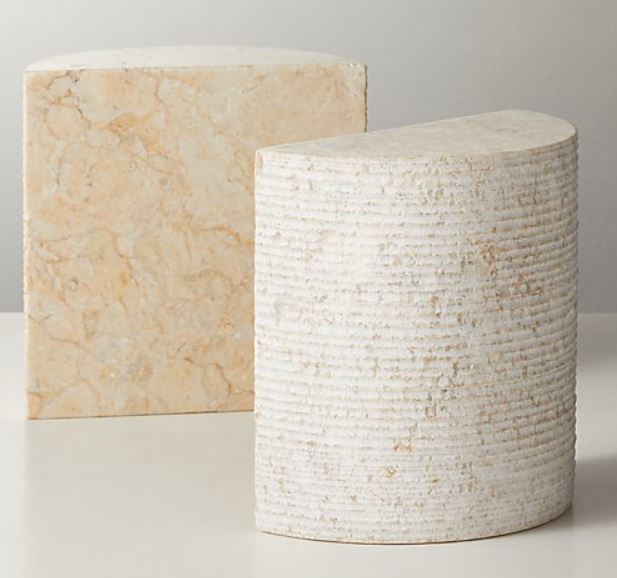 Column Marble Bookends Set of 2