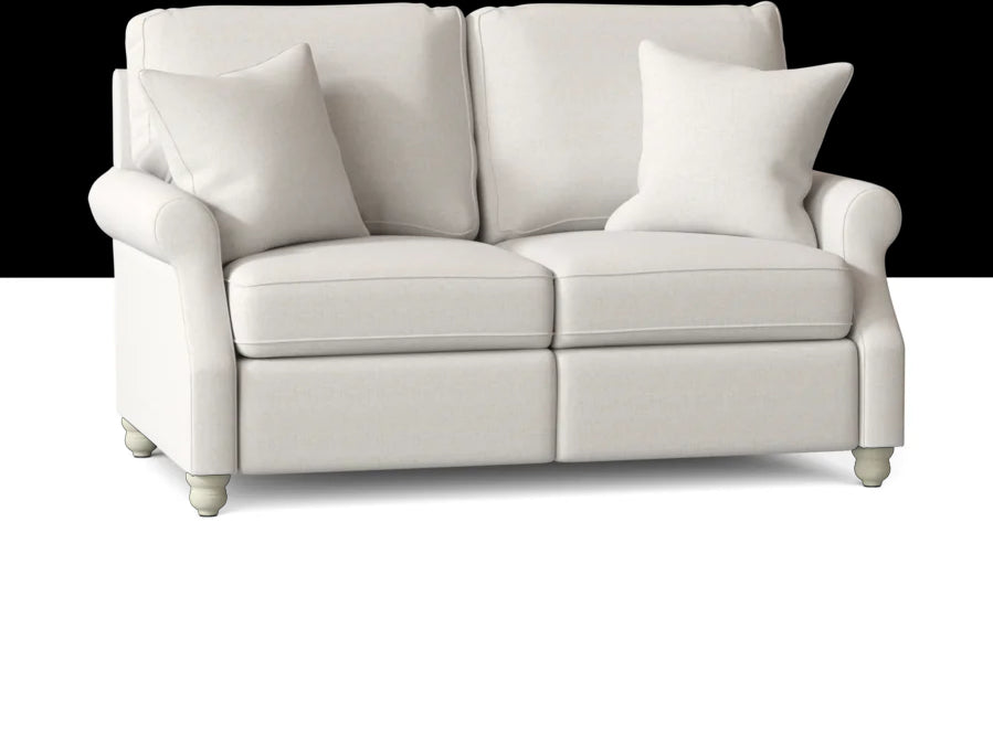 Leigh 67 Rolled Arm Loveseat with Reversible Cushions