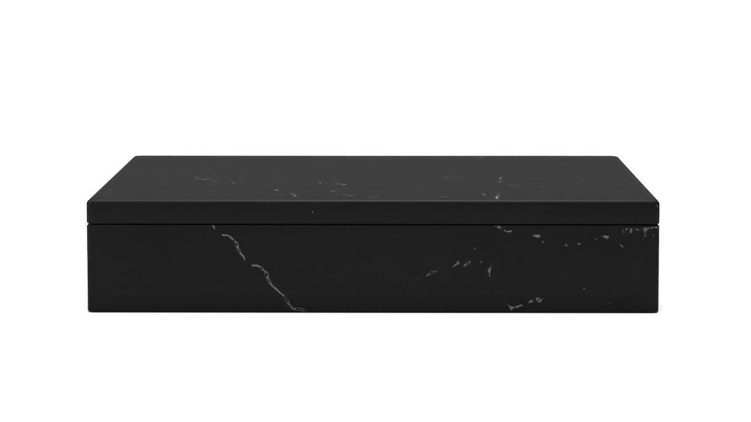Medium Black Marble Box