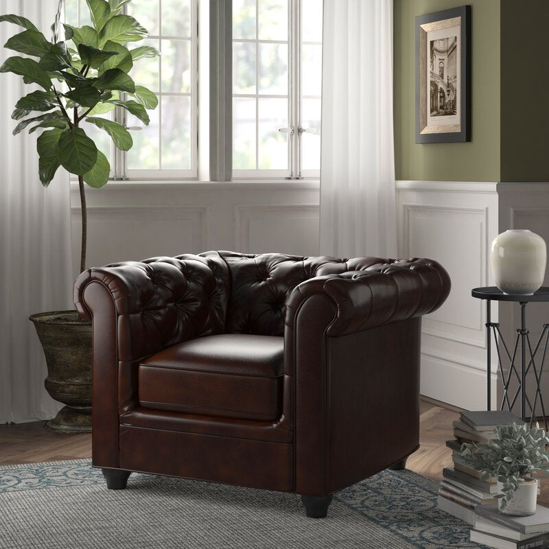 Eveleth Tufted Chesterfield Chair