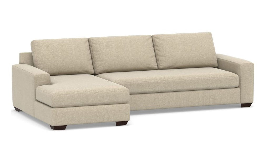 Big Sur Square Arm Upholstered Sofa Chaise Sectional