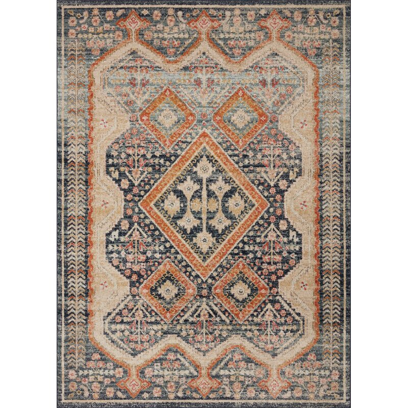 Vergara Oriental Blue Area Rug-7'.10"x10'