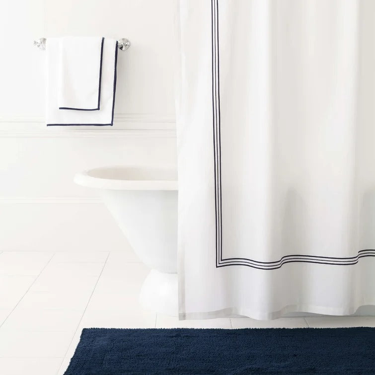 Trio Cotton Single Shower Curtain 72"