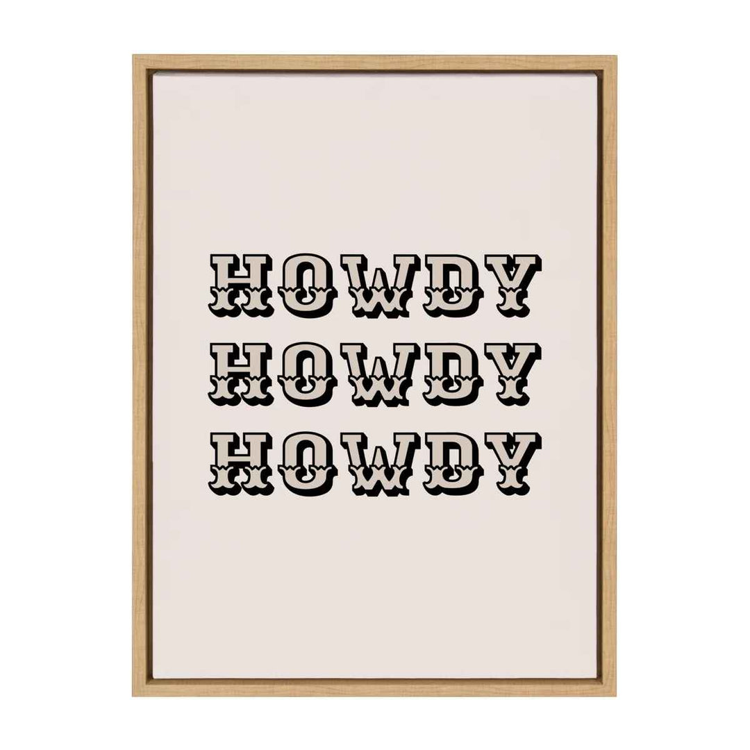 Western Cowboy Framed Canvas Wall Art