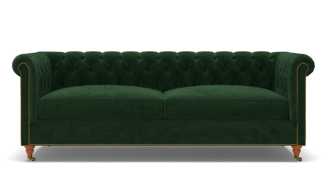 Lyre Chesterfield Two Cushion Sofa