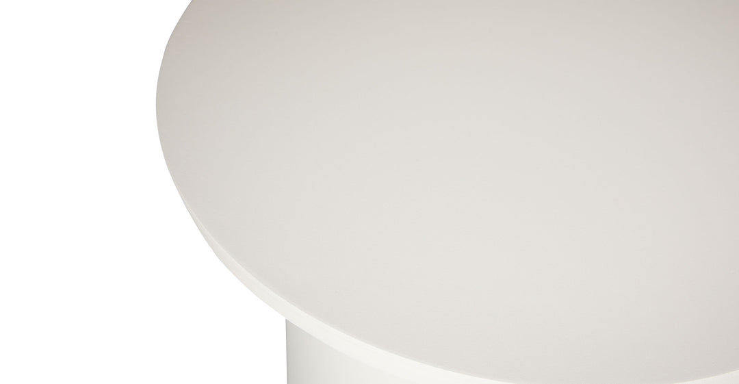 Vardo Oyster White Side Table