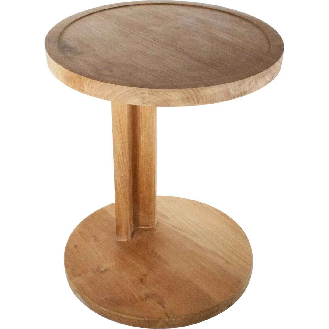 Nordic Teak Rapaport Natural C Shaped Side Table