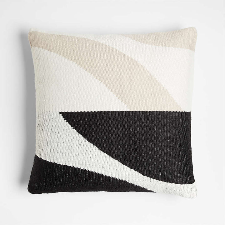 Monterey 20"x20" Black Outdoor Throw Pillow