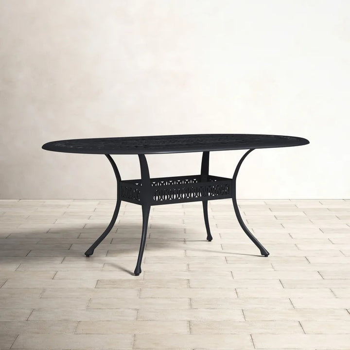 Bronwyn Metal Outdoor Dining Table Oval