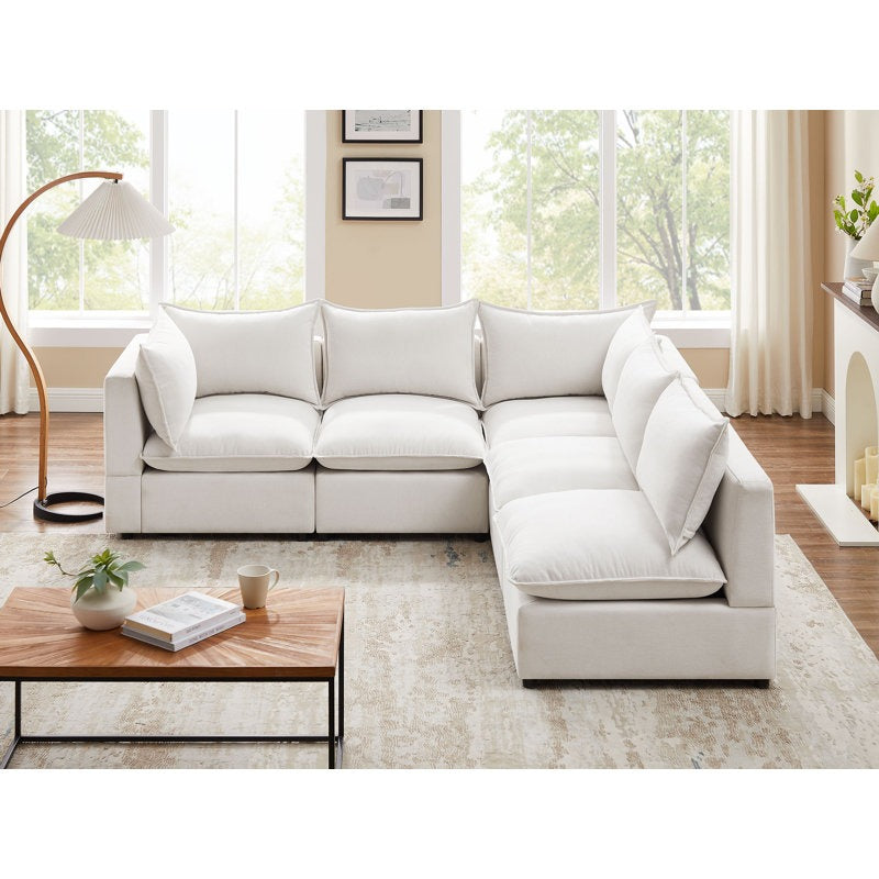 Rayners 5 - Piece Upholstered Sectional