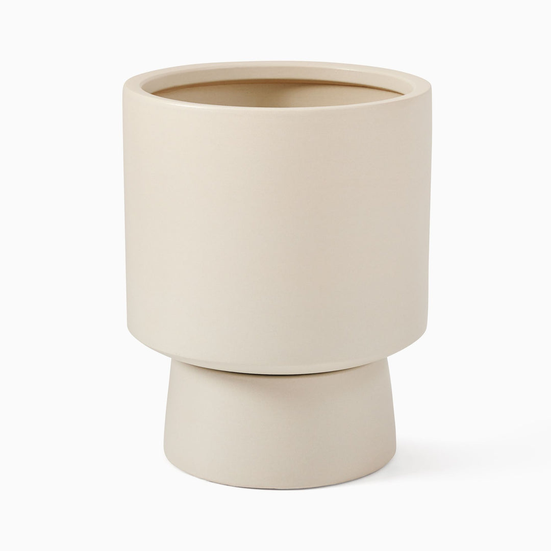 Bishop Ceramic Pedestal Small Floor Planter