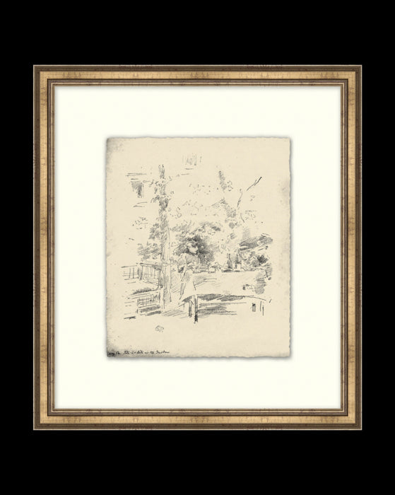 Etched Brunch Framed 17.75"x19.75"