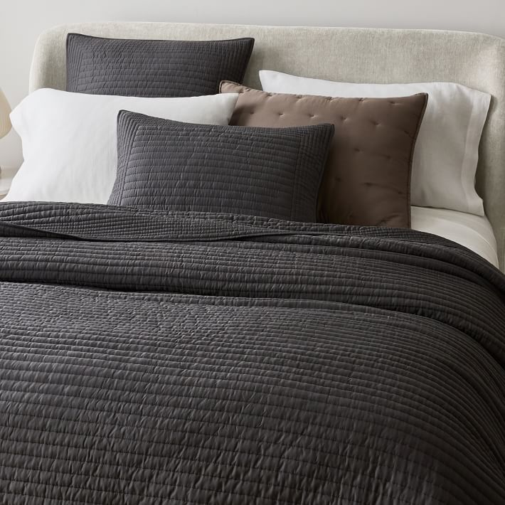 Silky TENCEL Pick Stitch King Quilt