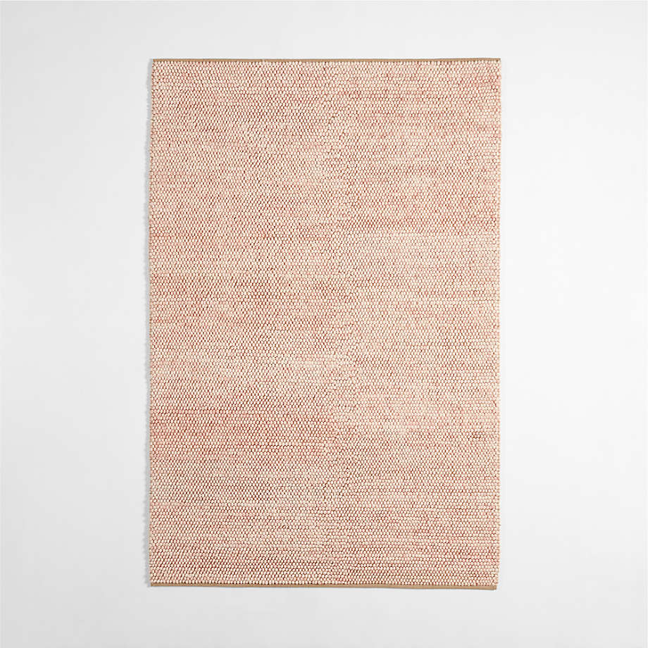 Orlian Wool Elegant Pink Kids Area Rug 6x9