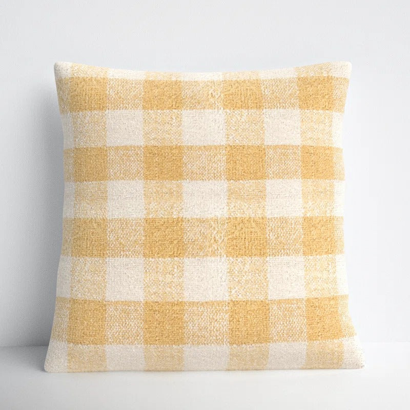 Lennie Plaid Cotton Pillow Cover 18x18