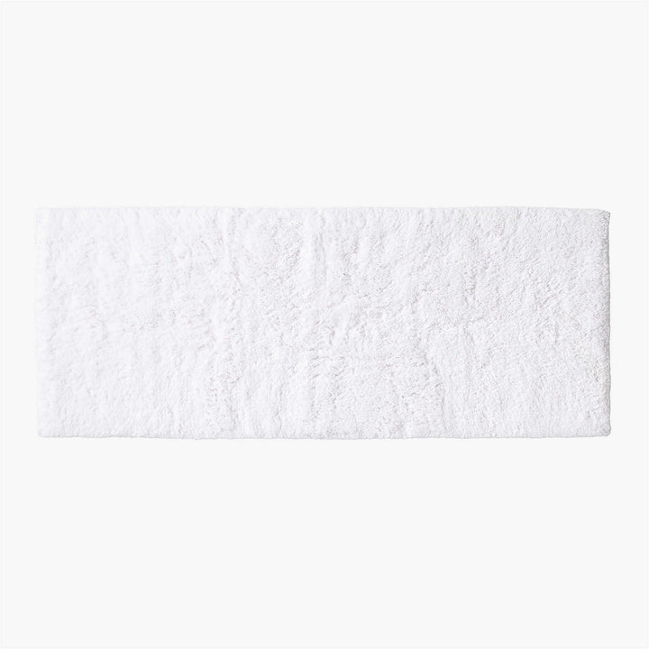 Kalani Organic Cotton White Bath Runner Rug  24x60