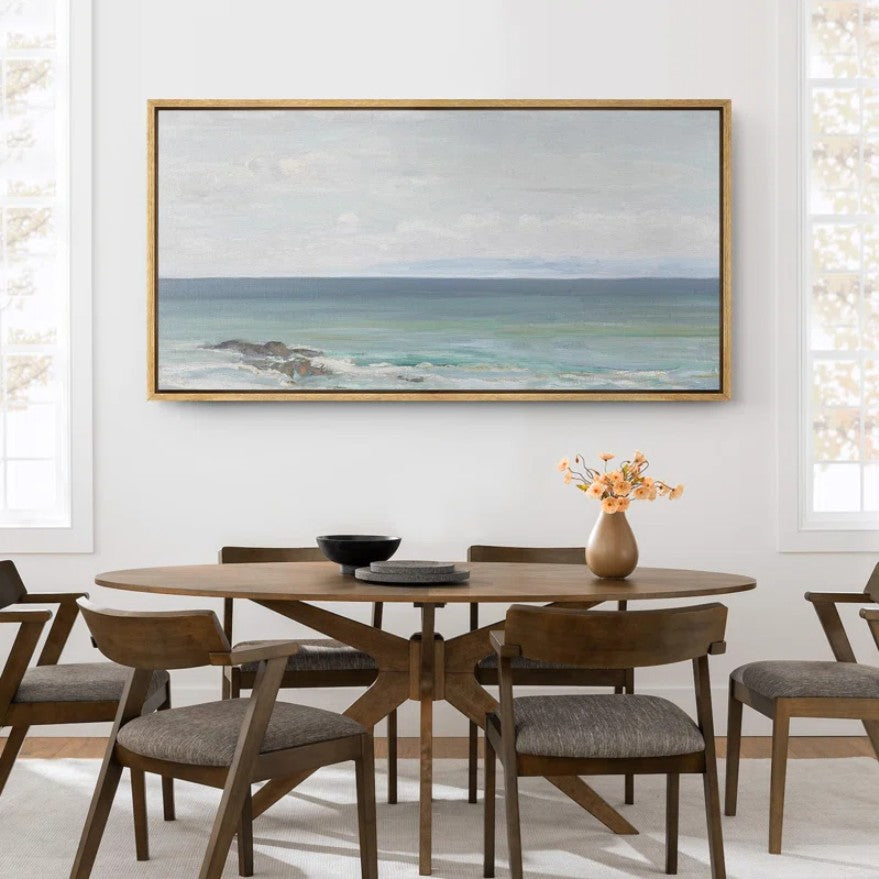 Peaceful Coastal Horizon Soft Seascape Modern Art Relax Calm Warm Extra Large Pictures