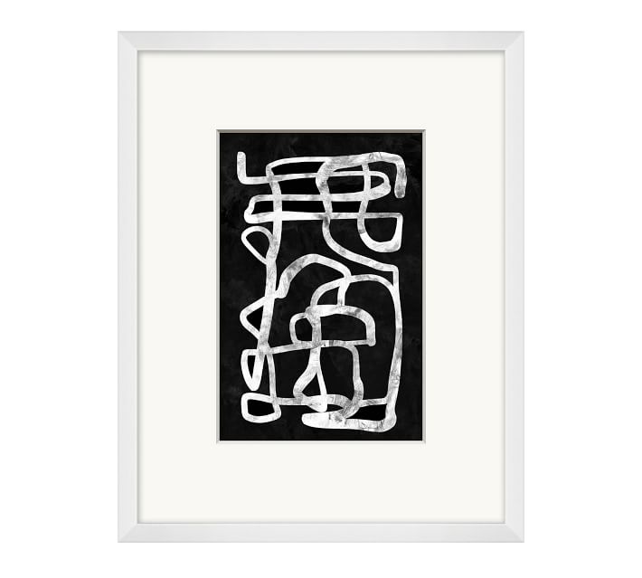 Connective Lines Print With Frame