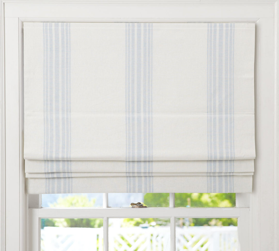 Riviera Striped Roman Blackout Shade