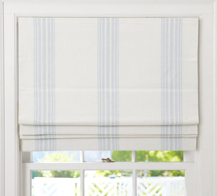 Riviera Striped Roman Blackout Shade