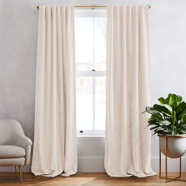 Worn Velvet Curtain