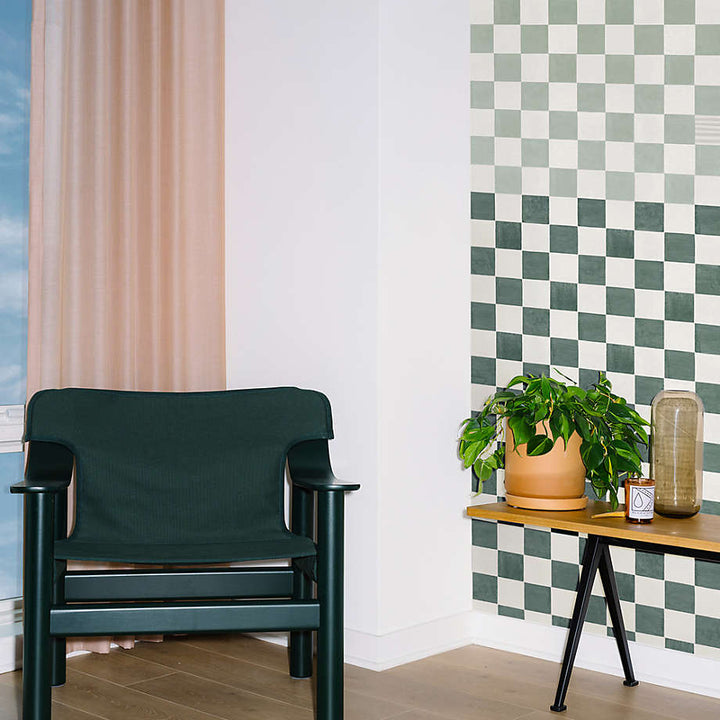 Backdrop Gambit Sage Green Wallpaper